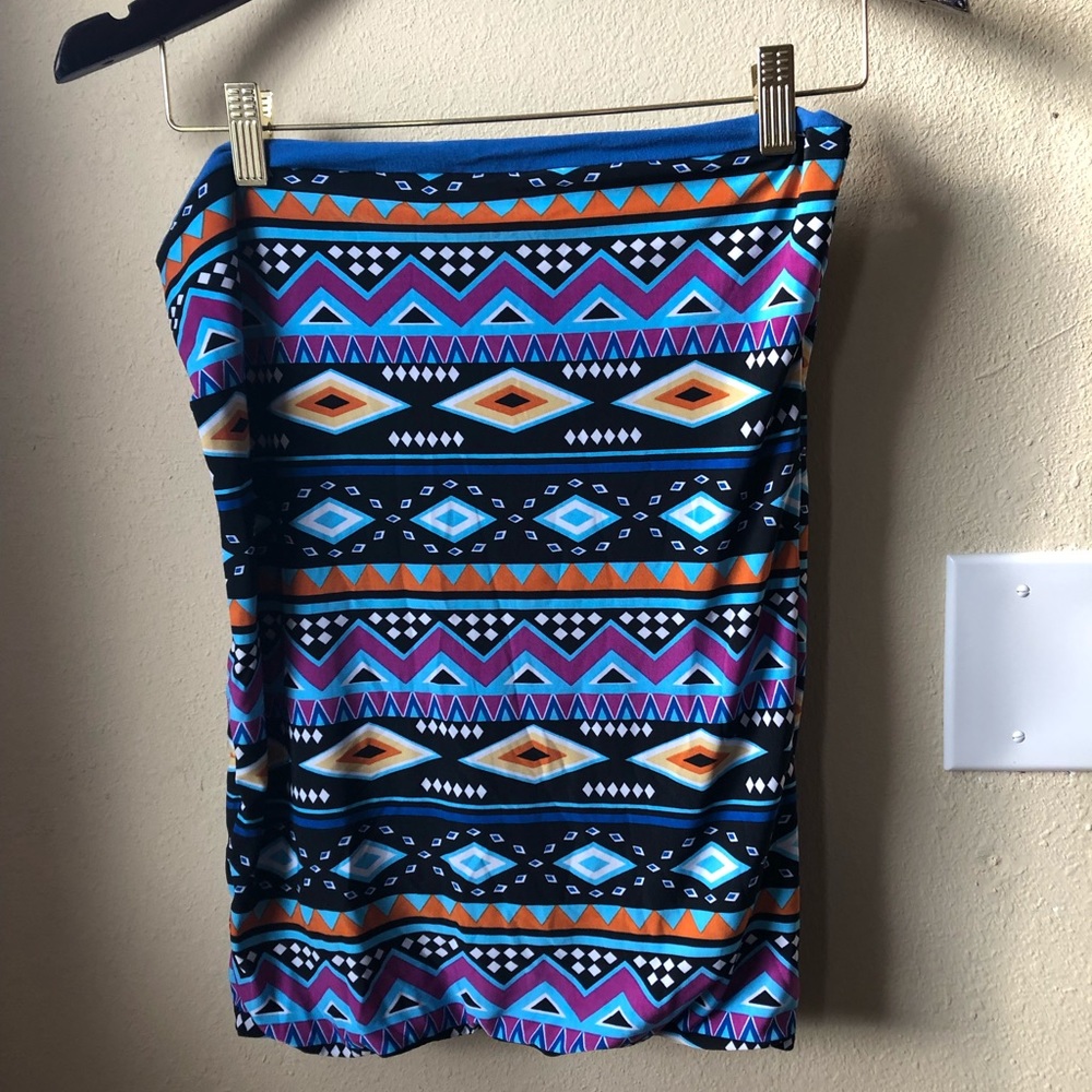 Reversible tube top/skirt